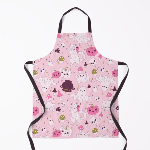 Item preview, coquette pink halloween witch cat ghost skull  designed and sold by Gossip Rag.
