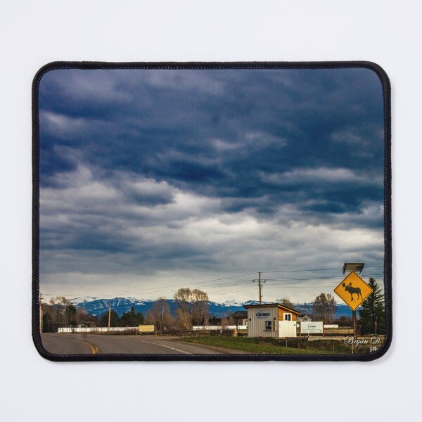 Item preview, Moose Crossing Sign – Idaho State Highway 33, Teton County Scenic Road Photography designed and sold by Bryan Spellman.
