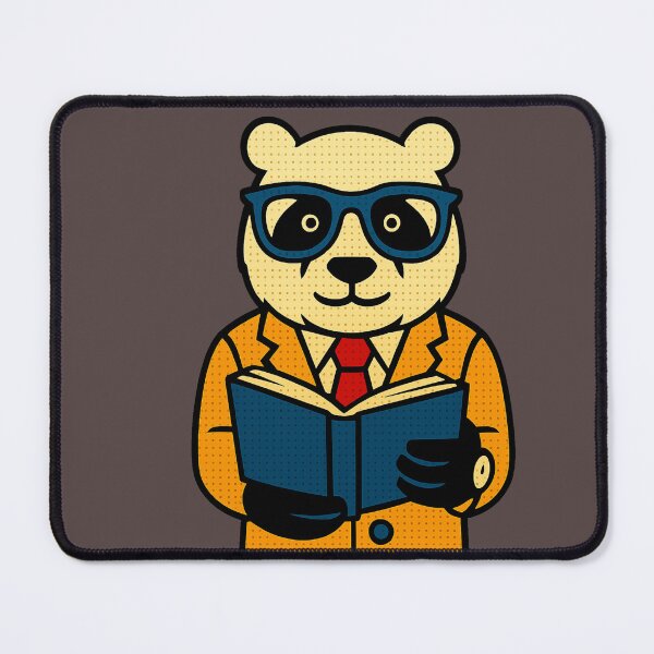 Item preview, "Pop Art Panda – Reading in Style" designed and sold by Drawingshirts.