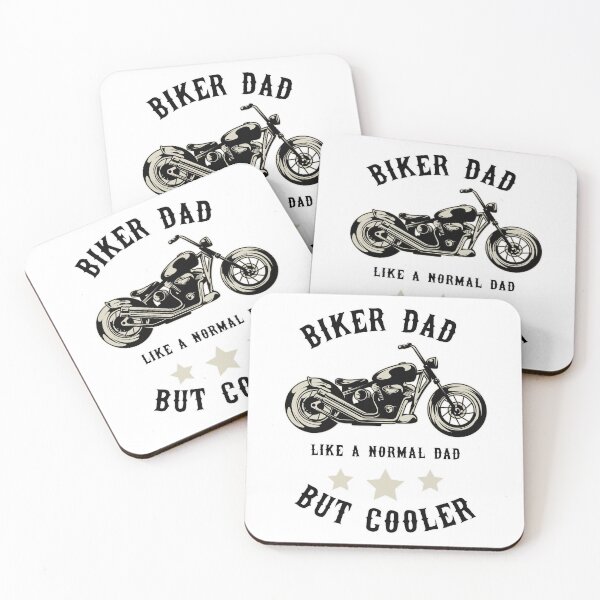 Item preview, Biker dad like a normal dad but cooler t-shirt designed and sold by Print-cess.
