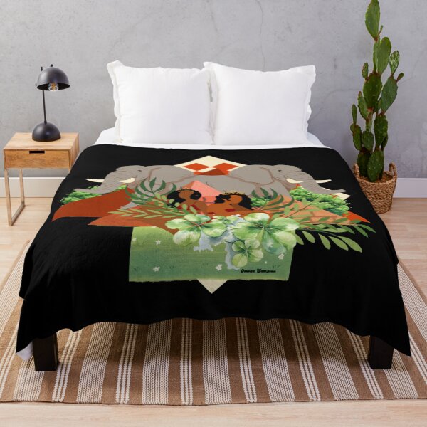 Item preview, Sisters in red and Elephants designed and sold by artbyomega.