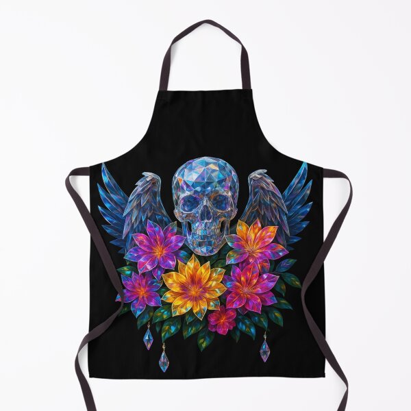 Item preview, Crystal Seraph Skull: A Gemstone Gothic Bloom designed and sold by CamillaCreation.
