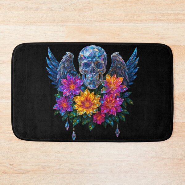 Item preview, Crystal Seraph Skull: A Gemstone Gothic Bloom designed and sold by CamillaCreation.