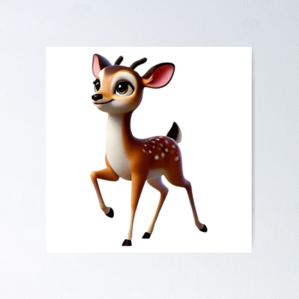 Item preview, Playful Fallow Deer designed and sold by Sillytoe.