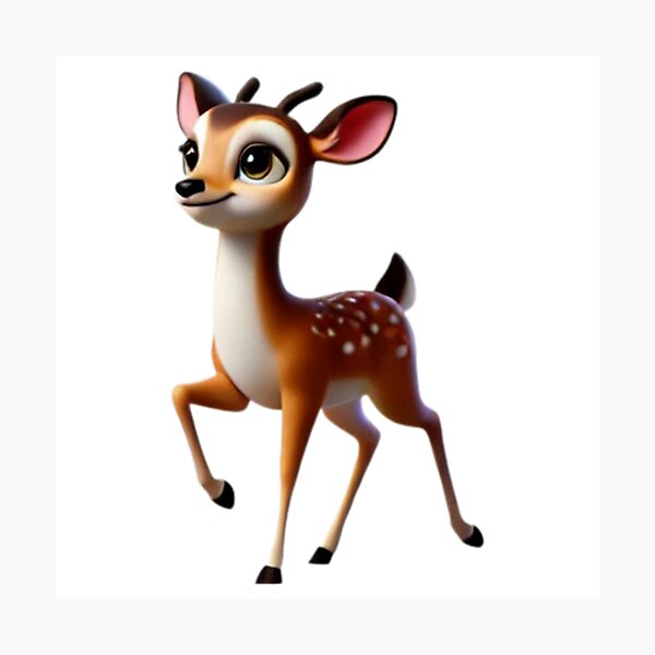 Item preview, Playful Fallow Deer designed and sold by Sillytoe.