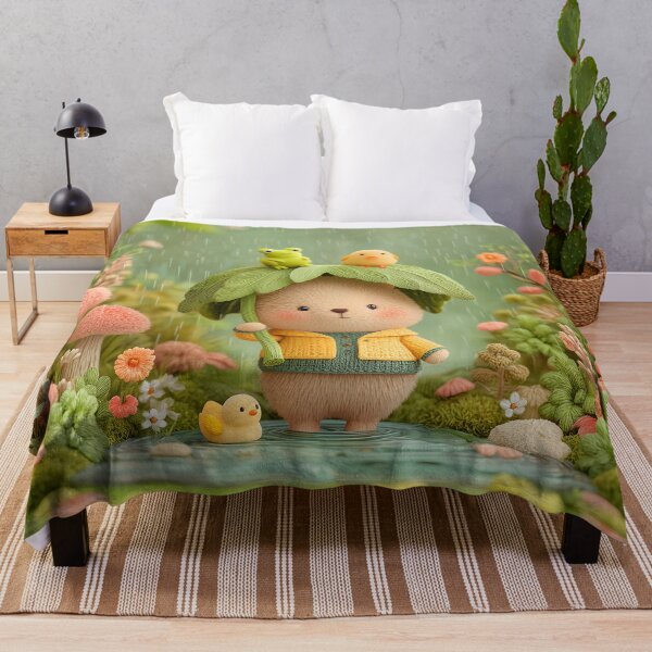 Item preview, Splashing in the rain - Beaver designed and sold by CozyLodgeVillage.