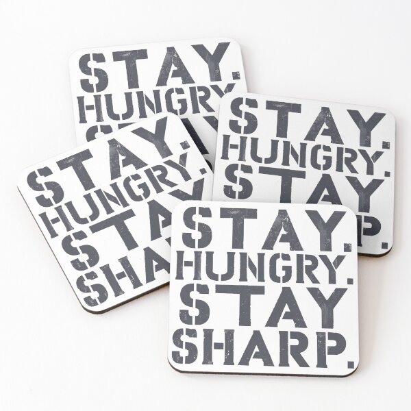 Item preview, Stay Hungry Stay Sharp – Motivational Quote Design | Mindset, Inspiration & Positivity Gift designed and sold by Aspireall.