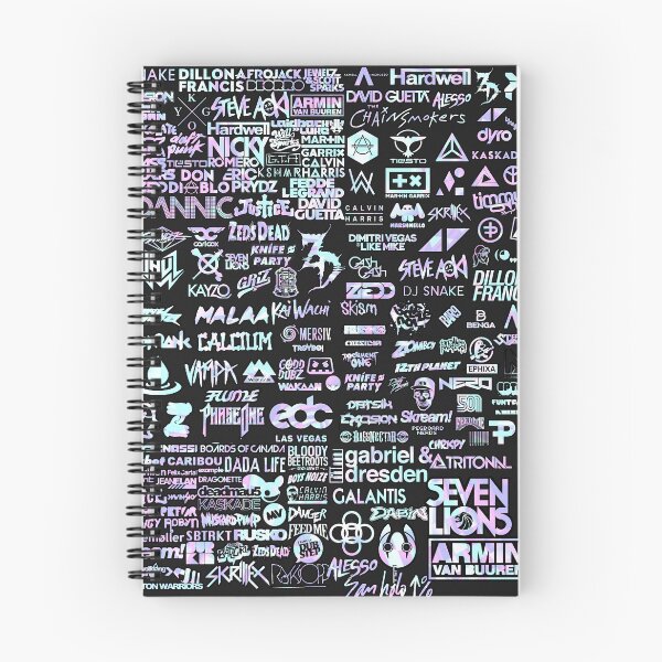 Item preview, EDM Life DJ Artist Logo Collage Holographic Festival Lineup Favorites  designed and sold by FestDrip.