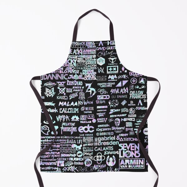 Item preview, EDM Life DJ Artist Logo Collage Holographic Festival Lineup Favorites designed and sold by FestDrip.