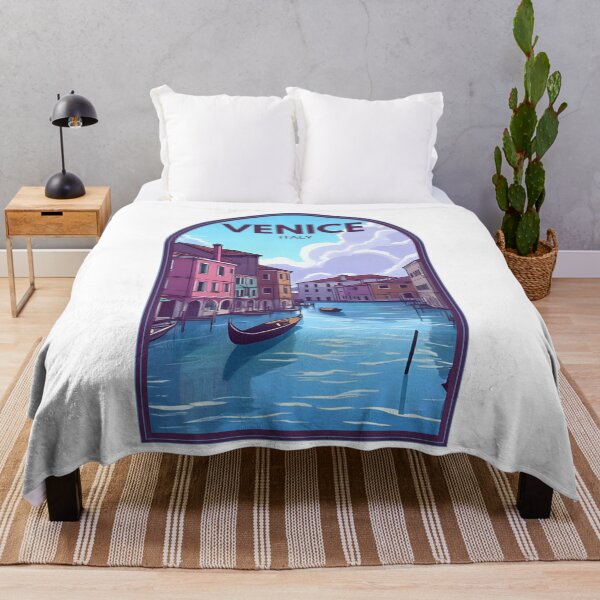 Item preview, Venice Italy canal illustration – Colorful travel art designed and sold by dijjaboutique.