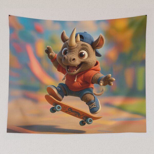 Item preview, Skater Arsinoitherium designed and sold by Sillytoe.