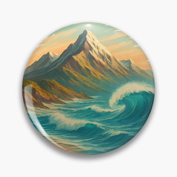 Item preview, Mountain and Ocean Wave designed and sold by FunnySignalStudio.