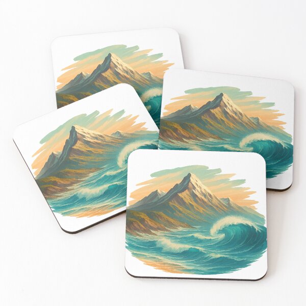 Item preview, Mountain and Ocean Wave designed and sold by FunnySignalStudio.