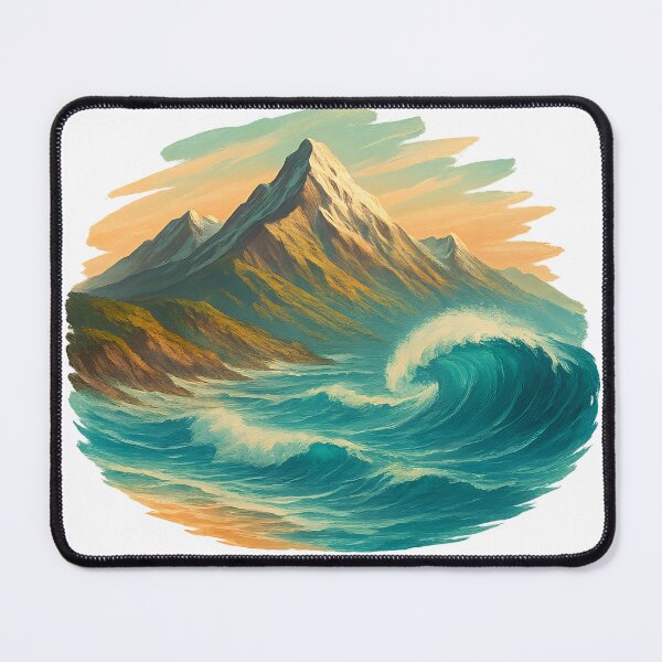 Item preview, Mountain and Ocean Wave designed and sold by FunnySignalStudio.