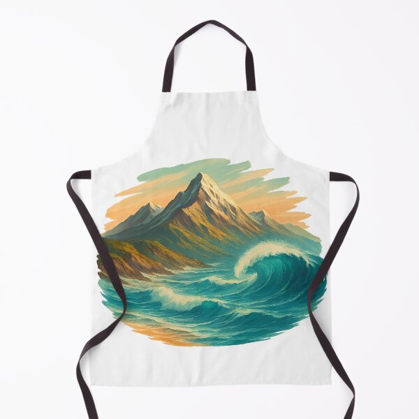 Item preview, Mountain and Ocean Wave designed and sold by FunnySignalStudio.