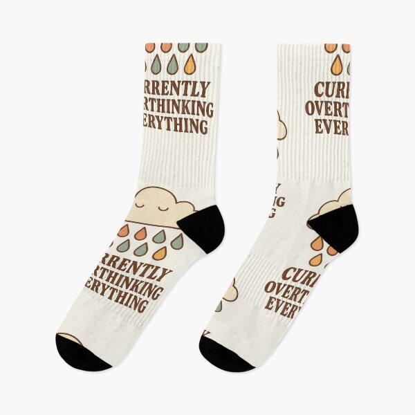Item preview, Currently Overthinking Everything – Mental Health Humor Design designed and sold by HoopeStylee.