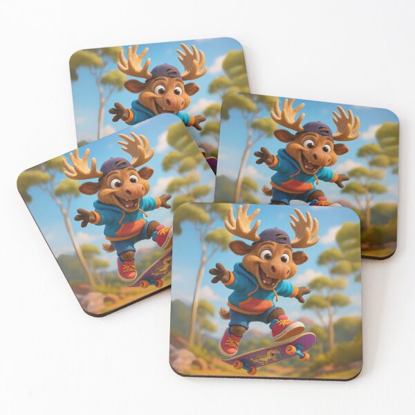 Item preview, Skater Cervalces Latifrons Moose designed and sold by Sillytoe.