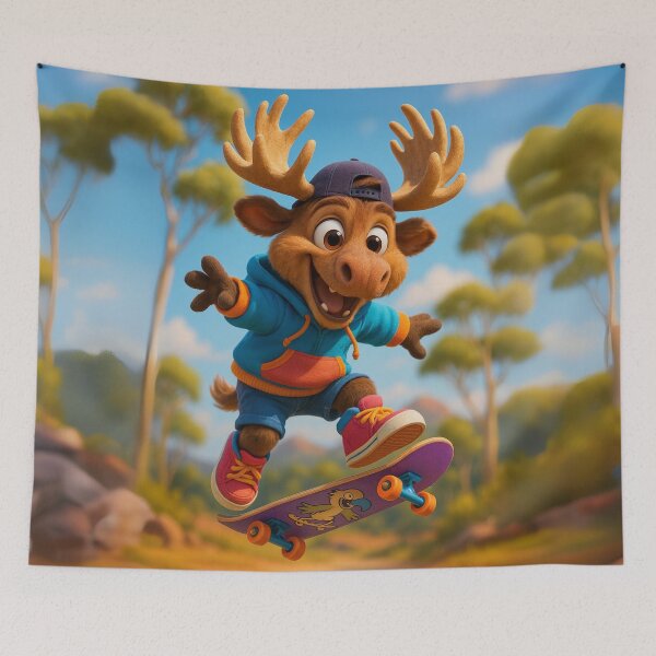 Item preview, Skater Cervalces Latifrons Moose designed and sold by Sillytoe.