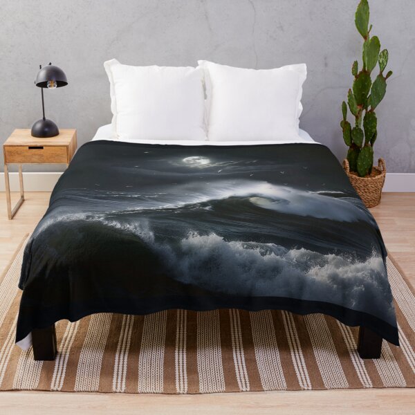 Item preview, Moonlit Midnight Wave: Silver Crest designed and sold by ArgentoArt.