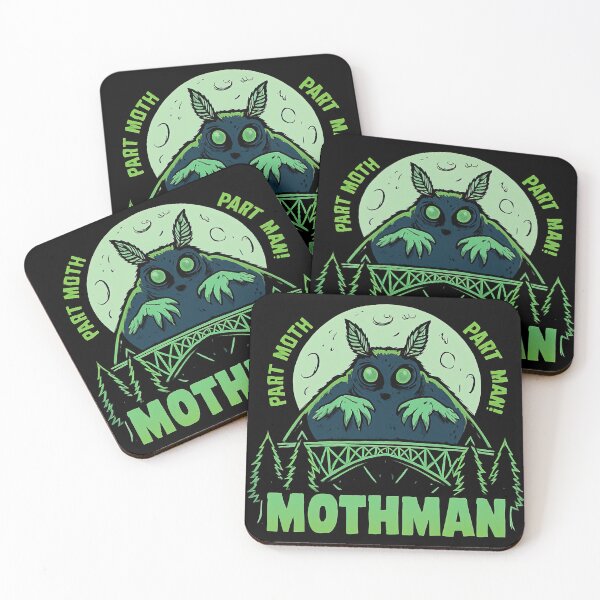 Item preview, Mothman Cryptid Paranormal Folklore Monster Graphic designed and sold by SpookshowDesign.