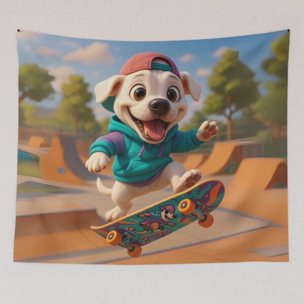 Item preview, Skater Dogo Argentino designed and sold by Sillytoe.