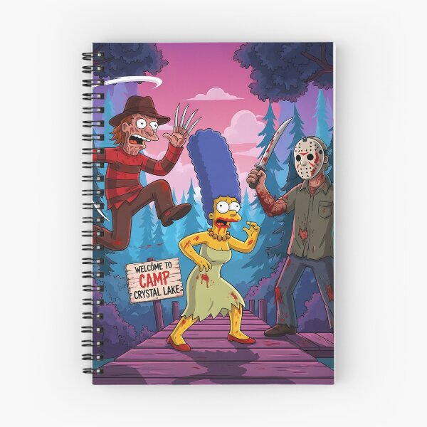 Item preview, Camp Crystal Lake - The Simpsons & Horror Parody Art designed and sold by AV.