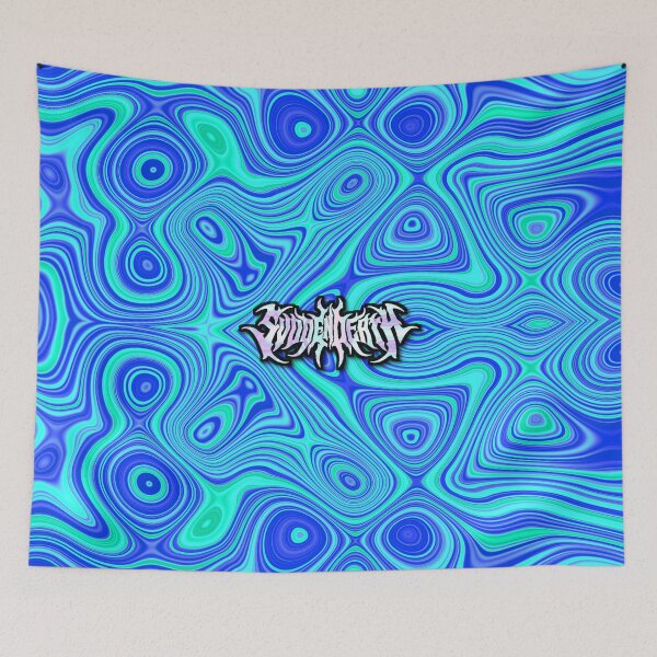 Item preview, SVDDEN DEATH Festival Fanart Psychedelic Holographic Sands Blue Tie Dye designed and sold by FestDrip.