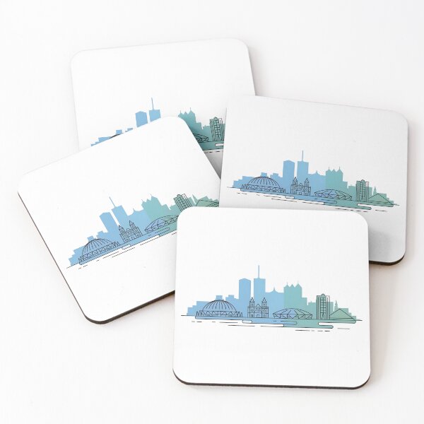 Item preview, Montréal Skyline – Minimalist Travel Souvenir Design designed and sold by Paper Drip.