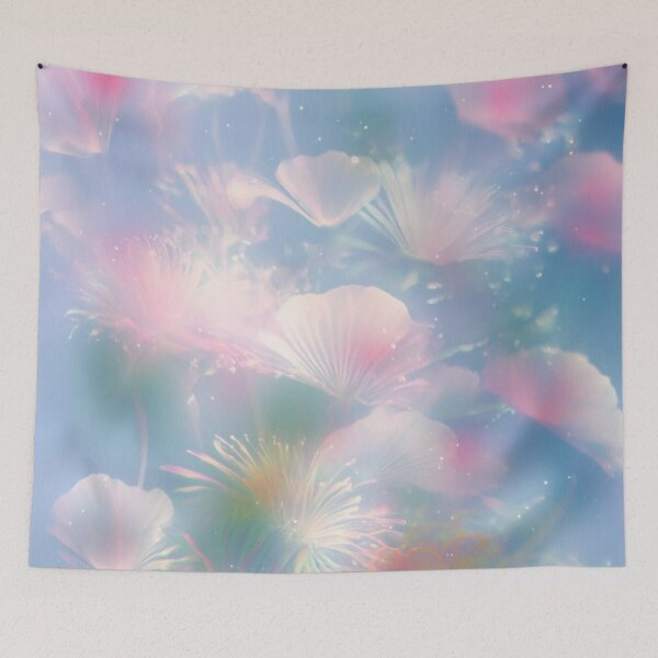 Item preview, Soft Blurred Floral Abstraction - Dreamy Pastel Bloom Aesthetic designed and sold by trajeado14.