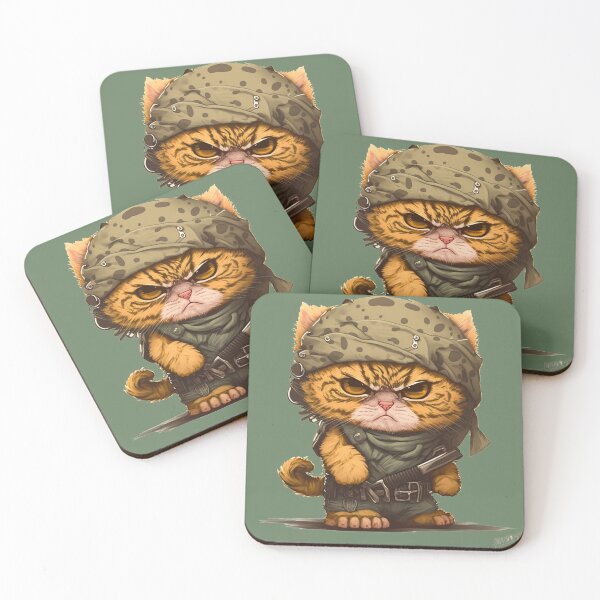 Item preview, Angry Warlike Kitty  designed and sold by CleverCulture.