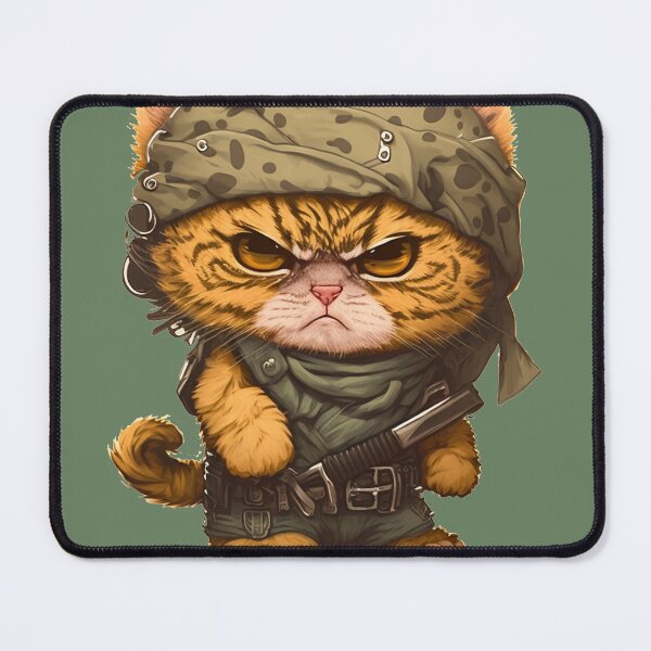 Item preview, Angry Warlike Kitty  designed and sold by CleverCulture.