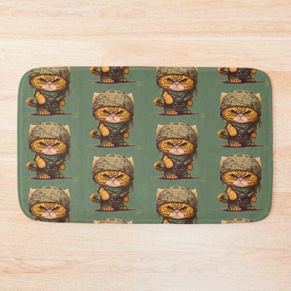 Item preview, Angry Warlike Kitty  designed and sold by CleverCulture.