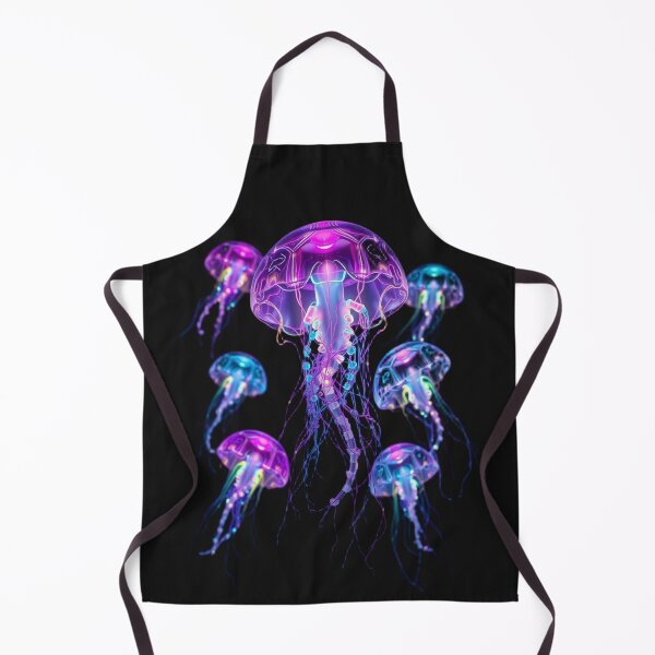 Item preview, Neon Jellyfish Glow – Psychedelic Deep Sea Art designed and sold by AstralFiber.