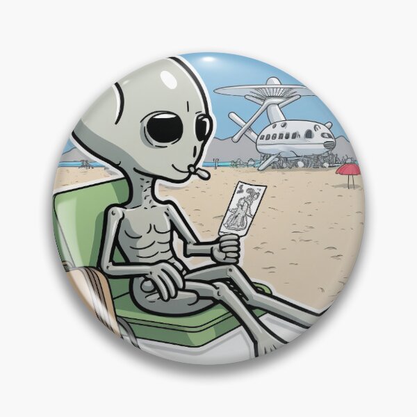 Item preview, Alien on Vacation  designed and sold by CleverCulture.