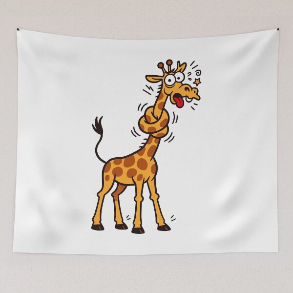 Item preview, Silly Twisted Neck Giraffe Cartoon designed and sold by SnappyPNG.