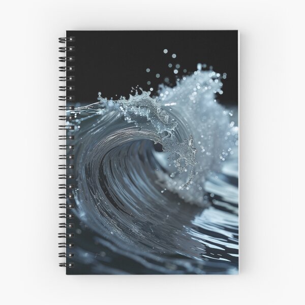Item preview, Moonlit Wave Crest Sticker (Macro Ocean Close-Up) designed and sold by ArgentoArt.