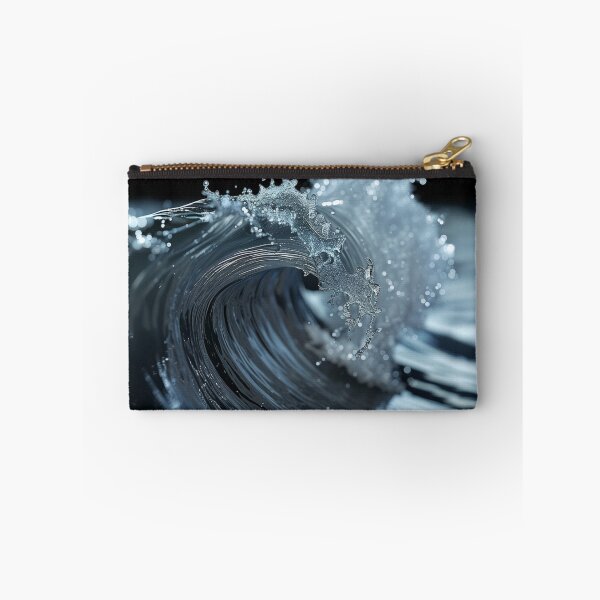 Item preview, Moonlit Wave Crest Sticker (Macro Ocean Close-Up) designed and sold by ArgentoArt.