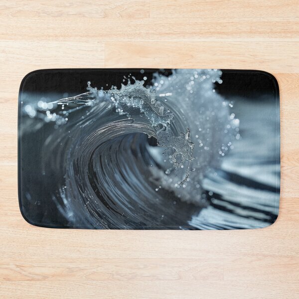 Item preview, Moonlit Wave Crest Sticker (Macro Ocean Close-Up) designed and sold by ArgentoArt.