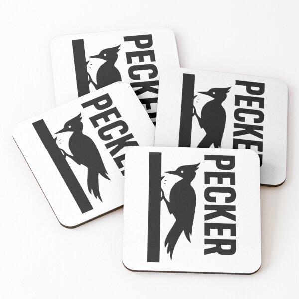 Item preview, Minimalist Woodpecker Design – PECKER Bold Typography designed and sold by OxiSkor.