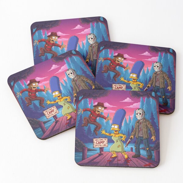 Item preview, Camp Crystal Lake - The Simpsons & Horror Parody Art designed and sold by AV.