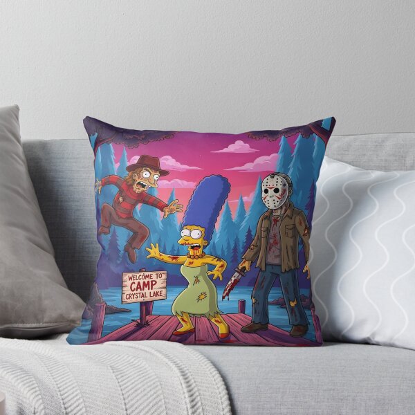 Item preview, Camp Crystal Lake - The Simpsons & Horror Parody Art designed and sold by AV.