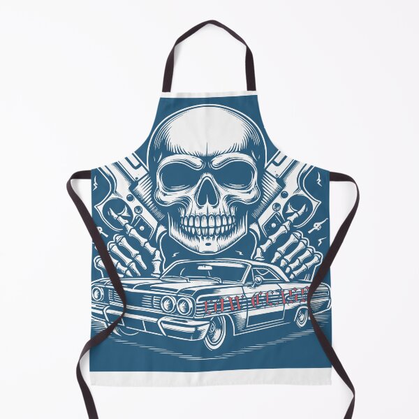 Item preview, Skull Rider with Dual Pistols and Classic Lowrider designed and sold by Sinister prints.