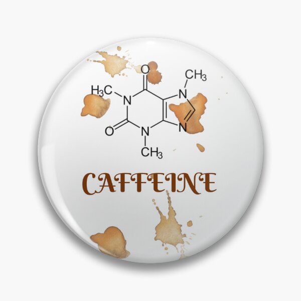 Artikelvorschau, Koffeinmolekül-Kaffeeflecken | Chemie- und Kaffeeliebhaber-Design entworfen und verkauft von MiraDesignCo.