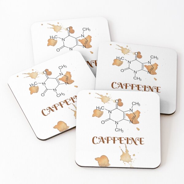 Item preview, Caffeine Molecule Coffee Stains | Chemistry & Coffee Lover Design designed and sold by MiraDesignCo.