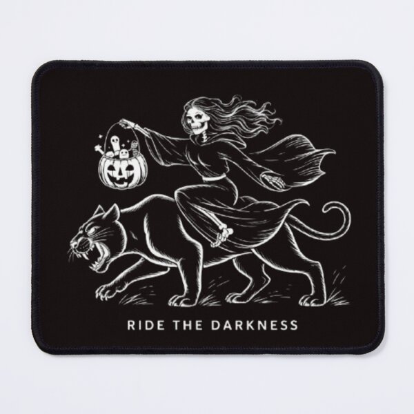 Item preview, Ride the Darkness – Gothic Panther and Skeleton Rider Design designed and sold by dortmond.