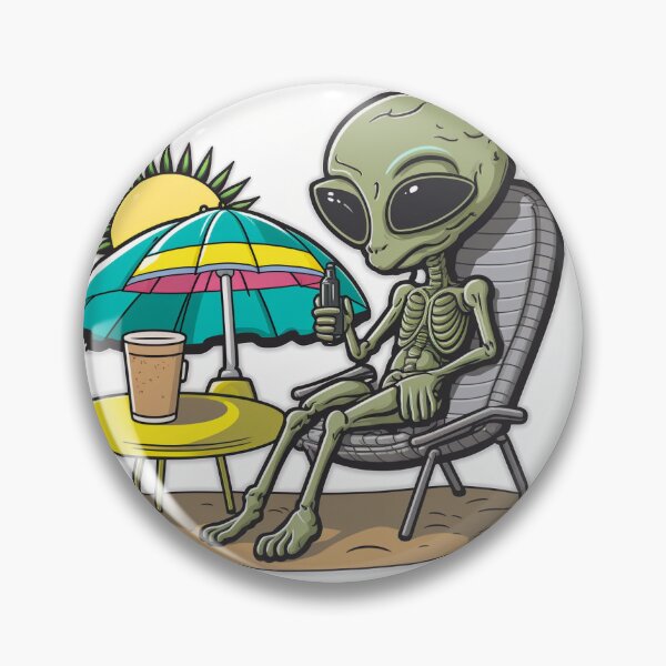 Item preview, Alien on Vacation  designed and sold by CleverCulture.