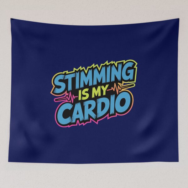 Item preview, Stimming is My Cardio – Edgy Logo designed and sold by GENX-AUTISM-DAD.