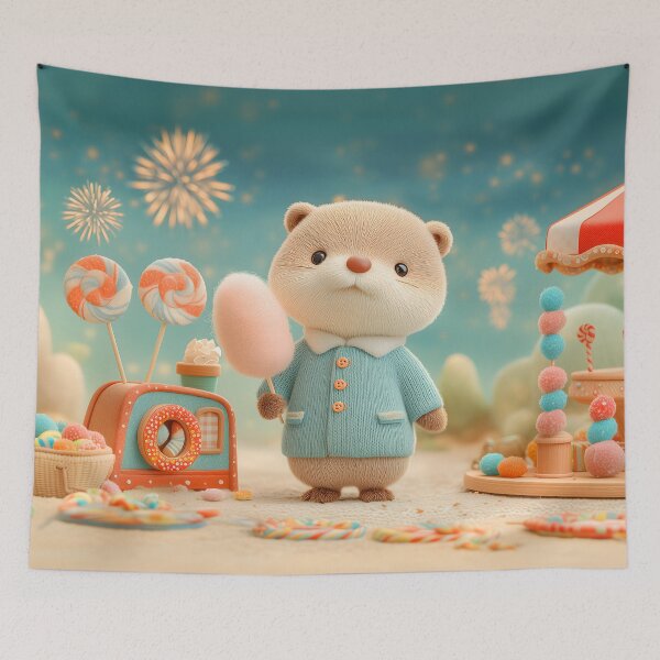 Item preview, Moonlit Sugar Carnival Sparkle - Otter designed and sold by CozyLodgeVillage.