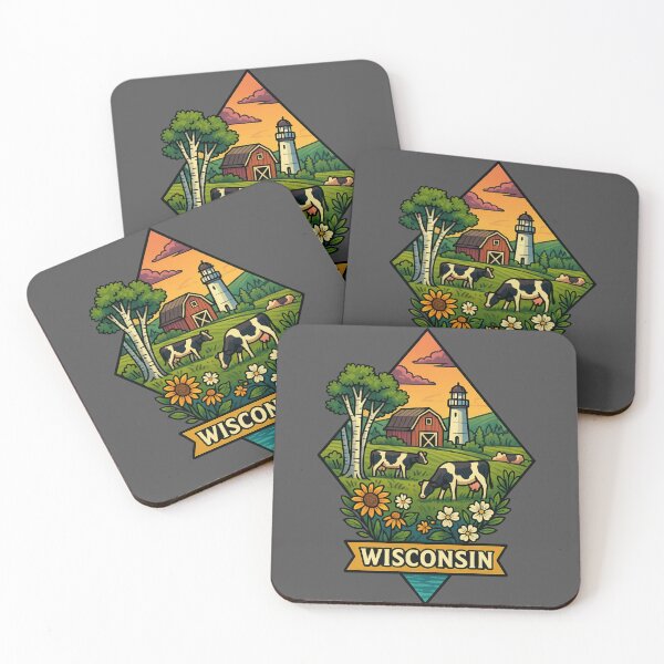 Item preview, Wisconsin – Dairy Farms and Rural Landscapes designed and sold by Ahau Designs.
