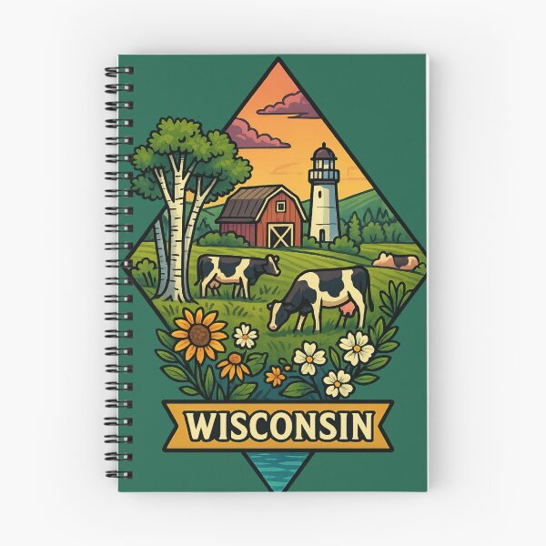 Item preview, Wisconsin – Dairy Farms and Rural Landscapes designed and sold by Ahau Designs.